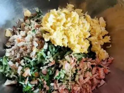 Make Cucumber egg dumplings step 10