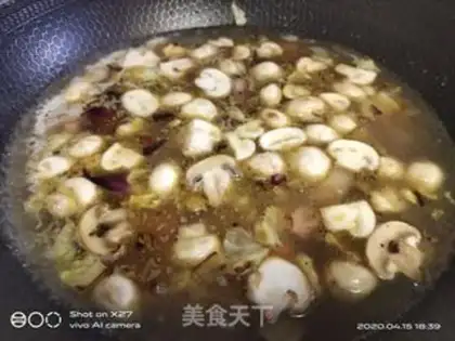 Make Mushroom bacon soup step 4