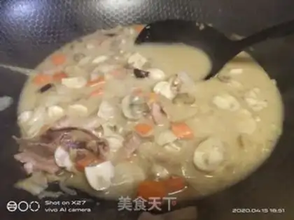 Make Mushroom bacon soup step 6