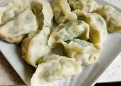 Make Cucumber egg dumplings step 18