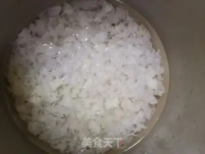 Make Sugar, silver and fruit step 1