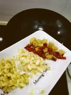 Make Spicy pig blood step 2