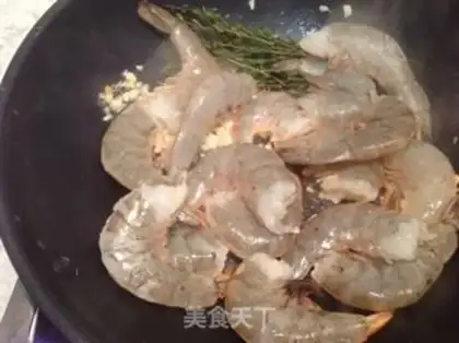 Make Brested shrimp pasta step 2