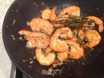 Make Brested shrimp pasta step 6