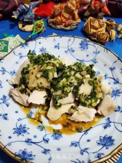 Make Chicken with onion oil step 11