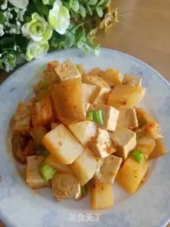 Make Hot cabbage and tofu potatoes step 6