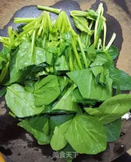 Make Spinach egg fan soup step 2