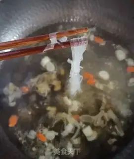 Make Spinach egg fan soup step 3