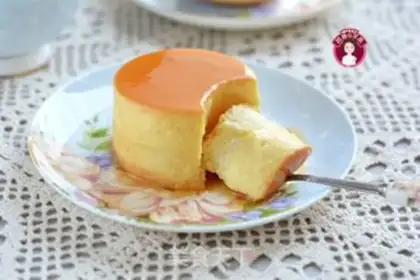 Make Caramel cheese pudding step 17