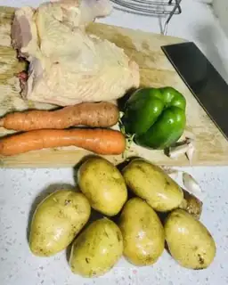 Make Potato chicken step 0
