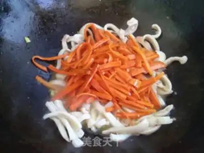 Make A squid with carrots step 6