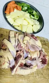 Make Potato chicken step 1