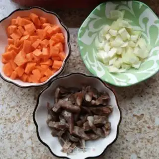 Make Weenie carrot fried rice step 0