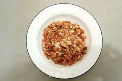 Make Meat and eggs, tofu step 2
