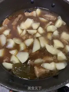 Make Potatoes made of red roasted ribs step 5
