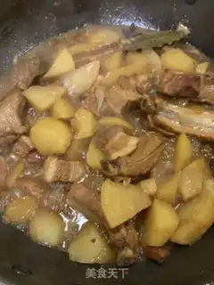 Make Potatoes made of red roasted ribs step 6