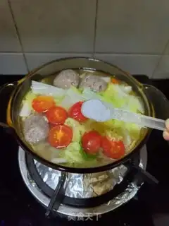 Make Cow-ball cabbage soup step 5