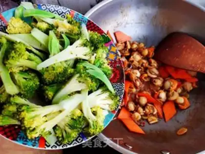 Make Scallops of broccoli step 9