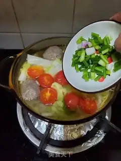 Make Cow-ball cabbage soup step 6