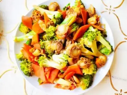 Make Scallops of broccoli step 11