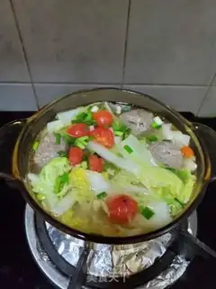 Make Cow-ball cabbage soup step 7