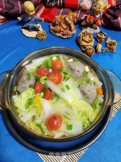 Make Cow-ball cabbage soup step 8
