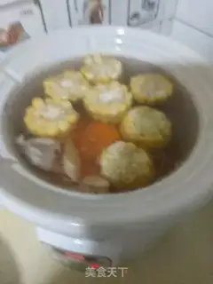 Make Carrot corn chop soup step 3