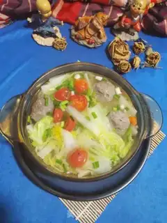 Make Cow-ball cabbage soup step 9