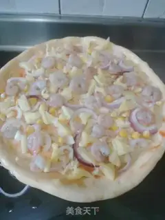 Make pineapple shrimp pizza step 27
