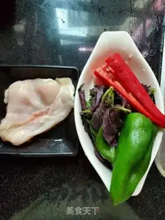 Make ♪ Purple chili fried chicken silk ♪ step 0
