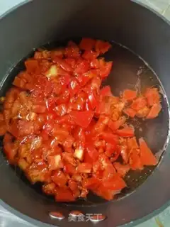Make Tomato egg soup step 2