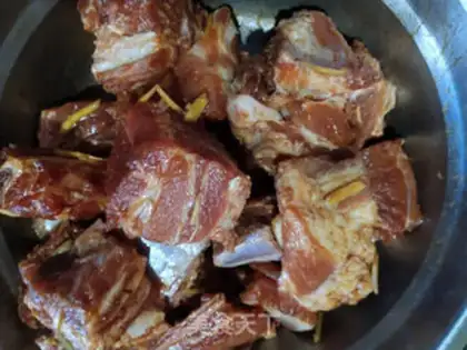 Make Corn steaming ribs step 2