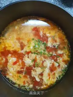 Make Tomato egg soup step 6