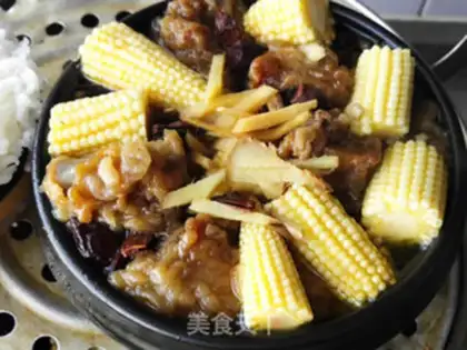 Make Corn steaming ribs step 7