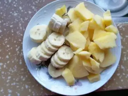 Make Apple banana shake step 0
