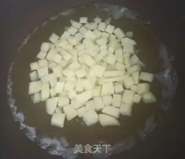Make Potato sausage fried rice step 2