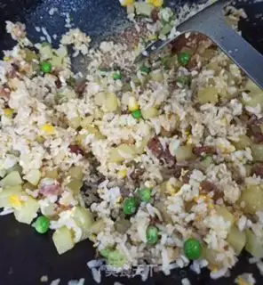 Make Potato sausage fried rice step 8
