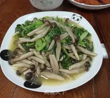 Make Crab-flavored greens step 4