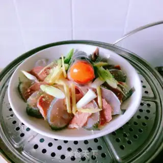 Make Ham steamed herring step 6