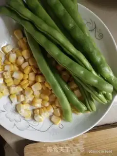 Make ♪ Four seasons of bean corn fried meat ♪ step 0