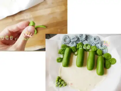 Make Big harvest cartoon buns step 11