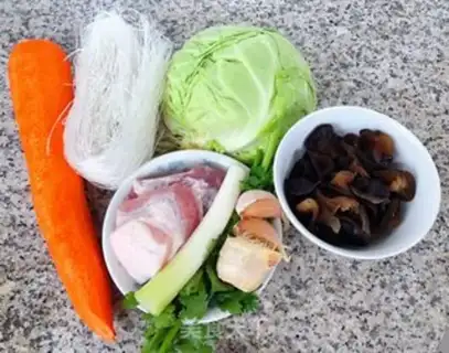 Make A fan of cabbage step 0