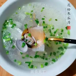Make Flowers and melon soup step 9