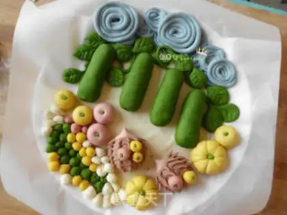 Make Big harvest cartoon buns step 23