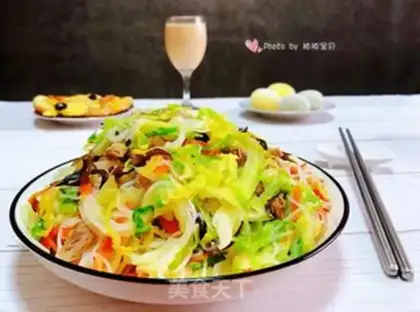 Make A fan of cabbage step 12