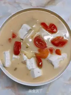 Make Fish head tomato tofu soup step 8
