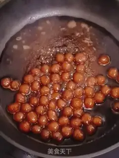 Make Black sugar pearl milk step 8