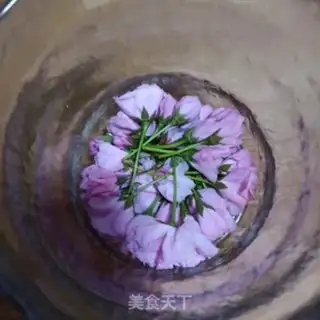 Make Salted cherry blossoms step 2