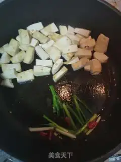 Make Celery fried tofu step 2