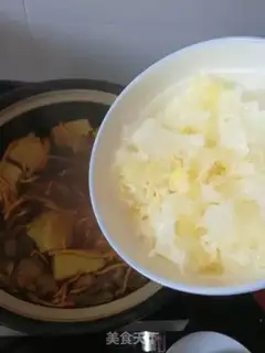 Make Three fungus mushroom soup step 5